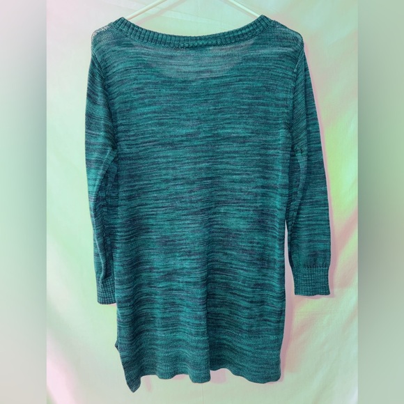 LOFT Women's Ocean Blue Crew Neck Sweater - Picture 6 of 9